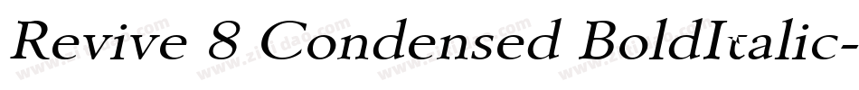Revive 8 Condensed BoldItalic字体转换